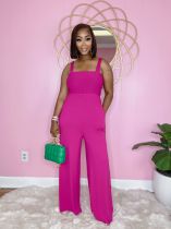 EVE Solid High Waist Sleeveless Strap Jumpsuit BS-1308