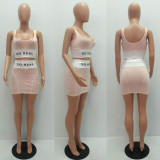 EVE Sexy Tank Top Mini Skirt Two Piece Sets MAE-2145