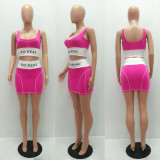 EVE Sexy Tank Top Mini Skirt Two Piece Sets MAE-2145