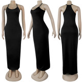 EVE Solid Sleeveless Slip Long Maxi Dress SFY-122