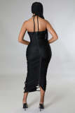 EVE Sext Hater Hollow Out Bandage Maxi Dress BN-9324