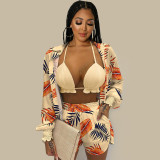 EVE Floral Print Sexy 3 Piece Sets QYF-6623