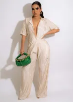 EVE Solid Shirt And Pants Two Piece Sets MEM-88439