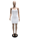 EVE Solid Spaghetti Strap Slim Mini Dress MZ-2751