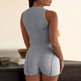 EVE Casual Sleeveless Tight Romper ME-8084
