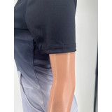 EVE Gradient Hooded Zipper Two Piece Pants Sets CYAO-81053