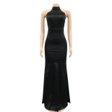 EVE Sexy Backless Sleeveless Long Evening Dress BY-5727