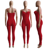 EVE Solid Sexy Tight Sling Jumpsuit ME-8097