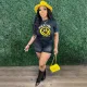 EVE Plus Size Casual Printed O Neck T Shirt SFY-2176