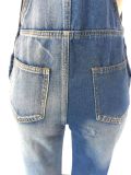 EVE Plus Size Denim Strap Jeans Jumpsuit LX-5523