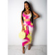 EVE Casual Tie-dye Vest And Skirt 2 Piece Sets YF-9350