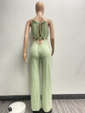 EVE Sexy Hollow Out Sleeveless Jumpsuit NYF-8118