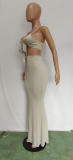 EVE Sexy Cami Top Maxi Skirt Two Piece Sets BN-9273