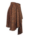 EVE Leopard Print Irregular Skirt LM-8333