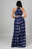 EVE Casual Printed Sleeveless Two Piece Pants Sets XHXF-8616