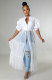 EVE Mesh Patchwork Puff Sleeve Shirt XHXF-935