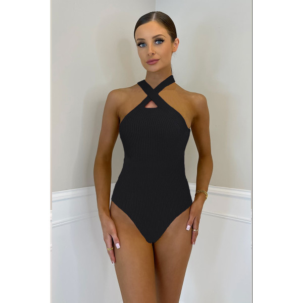 EVE Solid Sexy Breathable Tight Bodysuit YIY-5347
