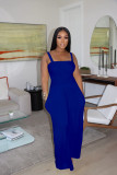EVE Solid Sleeveless Sling Wide Leg Jumpsuit TR-1218