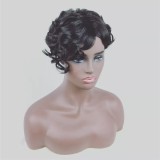 EVE Short Cut With Bangs Synthetic Curly Wigs BMJF-K13