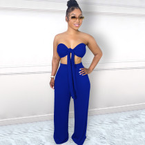 EVE Sexy Wrap Chest Two Piece Pants Sets TE-4468