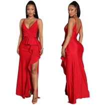 EVE Fashion Sexy Sling Split Evening Dress GOSD-OS6799