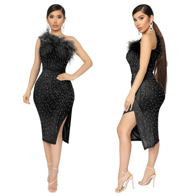 EVE Sexy Party Nightclub Hot Diamond Dress GOSD-OS6781