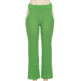 EVE Sexy Knit Hollow Out Loose Pants XEF-18489