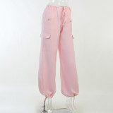 EVE Solid Drawstring Casual Loose Pants FL-22013