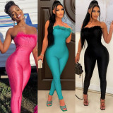 EVE Fashion Sexy Tight Wrap Chest Jumpsuit GOSD-OS6760