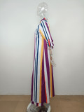 EVE Colorful Striped Long Shirt And Pants 2 Piece Sets MUE-7587