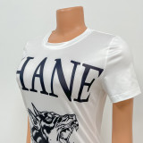 EVE Casual Printed Short Sleeve T-Shirt GOSD-XM1108