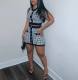EVE Fashion Print Sweater Vest And Skirt Two Piece Set GWDS-220409