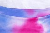 EVE Plus Size Drawstring Tie Dye Print Dress ME-6075