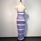 EVE Printed Fashion Sexy Sling Maxi Dress GWDS-210616