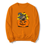 EVE Plus Size Halloween Print Sweatshirts Tops YH-5279