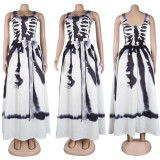 EVE Plus Size Fashion Halloween Sleeveless Maxi Dress NY-9050