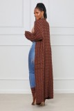 EVE Casual Knitted Long Sleeve Loose Sweater Cardigan RUF-8969