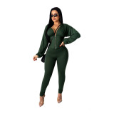 EVE Waist Shaping Coat And Pants Sports Casual Two Piece Set CY-2133