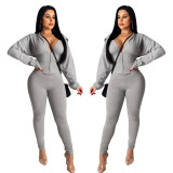 EVE Waist Shaping Coat And Pants Sports Casual Two Piece Set CY-2133