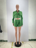 EVE Fashion Solid Blazer Shorts Two Piece Set BLX-61014