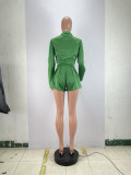 EVE Fashion Solid Blazer Shorts Two Piece Set BLX-61014