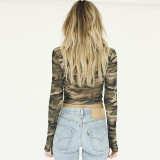 EVE Camouflage Long Sleeve Top BLG-770010