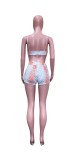 EVE Casual Printed Sexy Sling Top Shorts Two Piece Sets ORY-5227