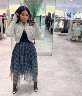 EVE Splicing Ribbed Casual Cotton Jacket Coat TK-6266