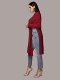 EVE Fashion Solid Irregular Long Sweater Tops FSXF-75