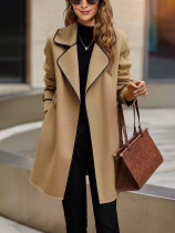 EVE Fashion Mid-length Tweed Coat (With Belt) GWPF-0003