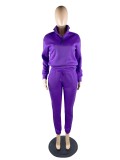 EVE Solid Plush Pullover And Pant Casual Sports Suit WUM-22120