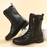 EVE Fashion Short Lace-up Martin Boots TWZX-806