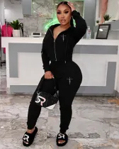 EVE Casual Print Hoodies And Pant Sport Two Piece Set YIM-288