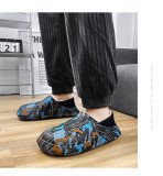 EVE Plus Size Package Heel Warm Slippers Couples Wear Outside YWF-15896